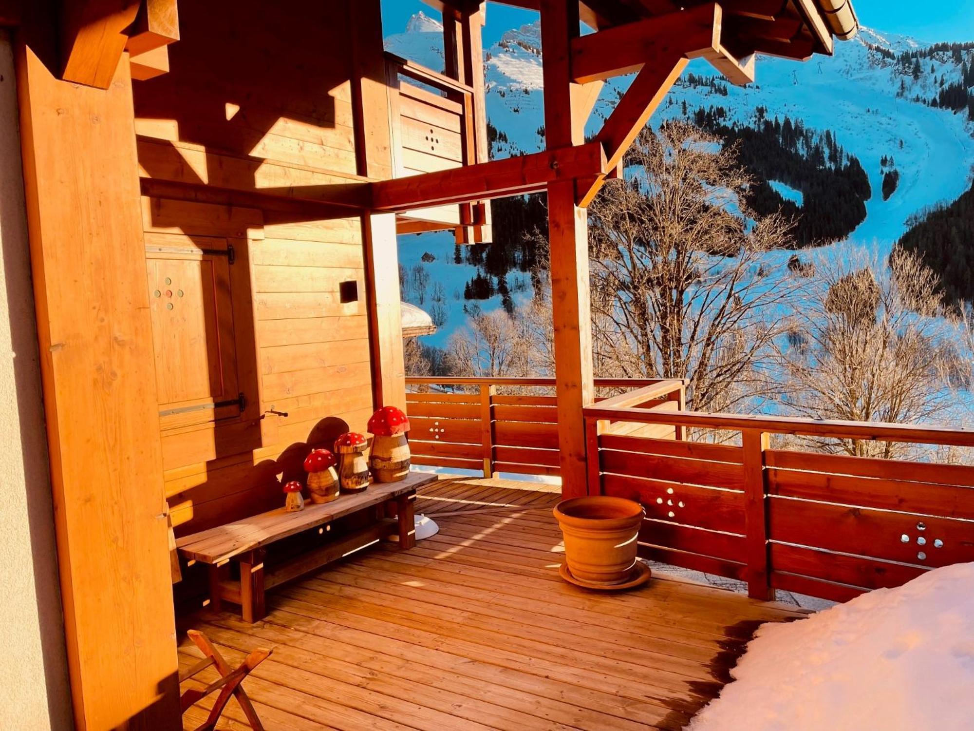 Cosymontagne - Le Chalet - 3Ch - 8 Pers- Terrasse Sud, Magnifique Vue ラ・クリュサ エクステリア 写真